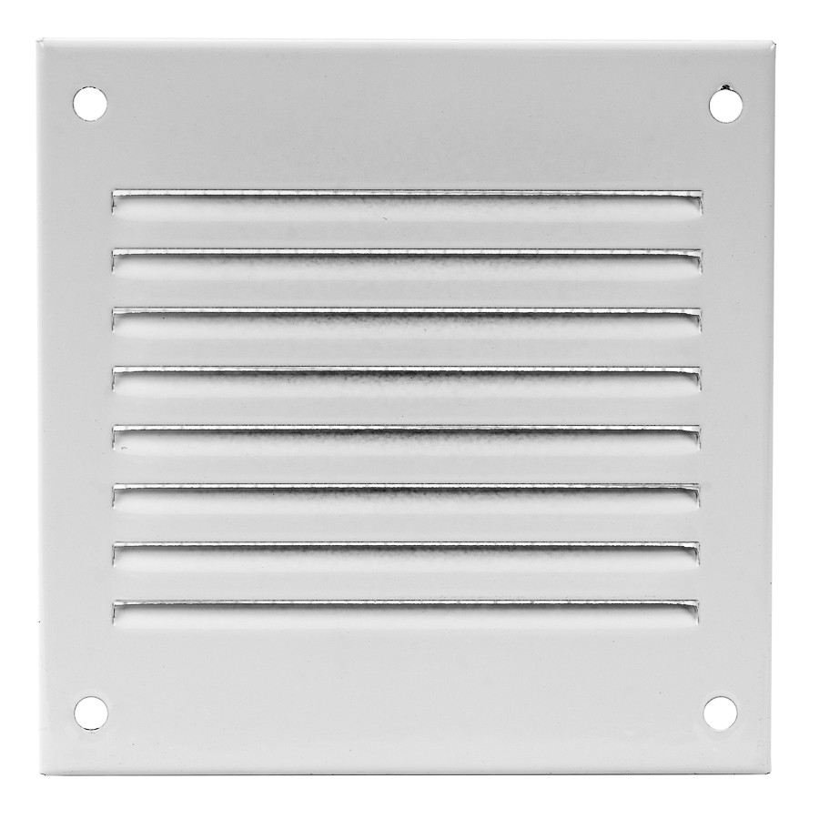 grille metal, 100x100mm, white