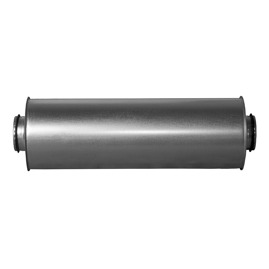 silenciadores circulares, metal, Ø100mm-0.6m, aislamiento 50mm
