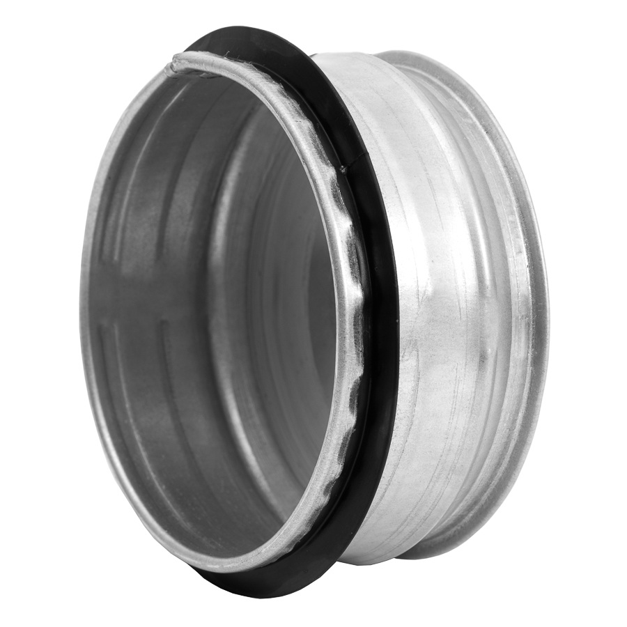 end cap metal, Ø100mm with rubber