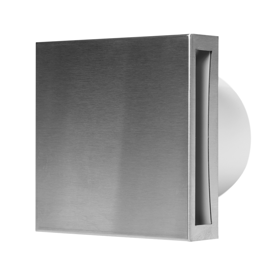 electric fan E-EXTRA, Ø100mm with cover, inox