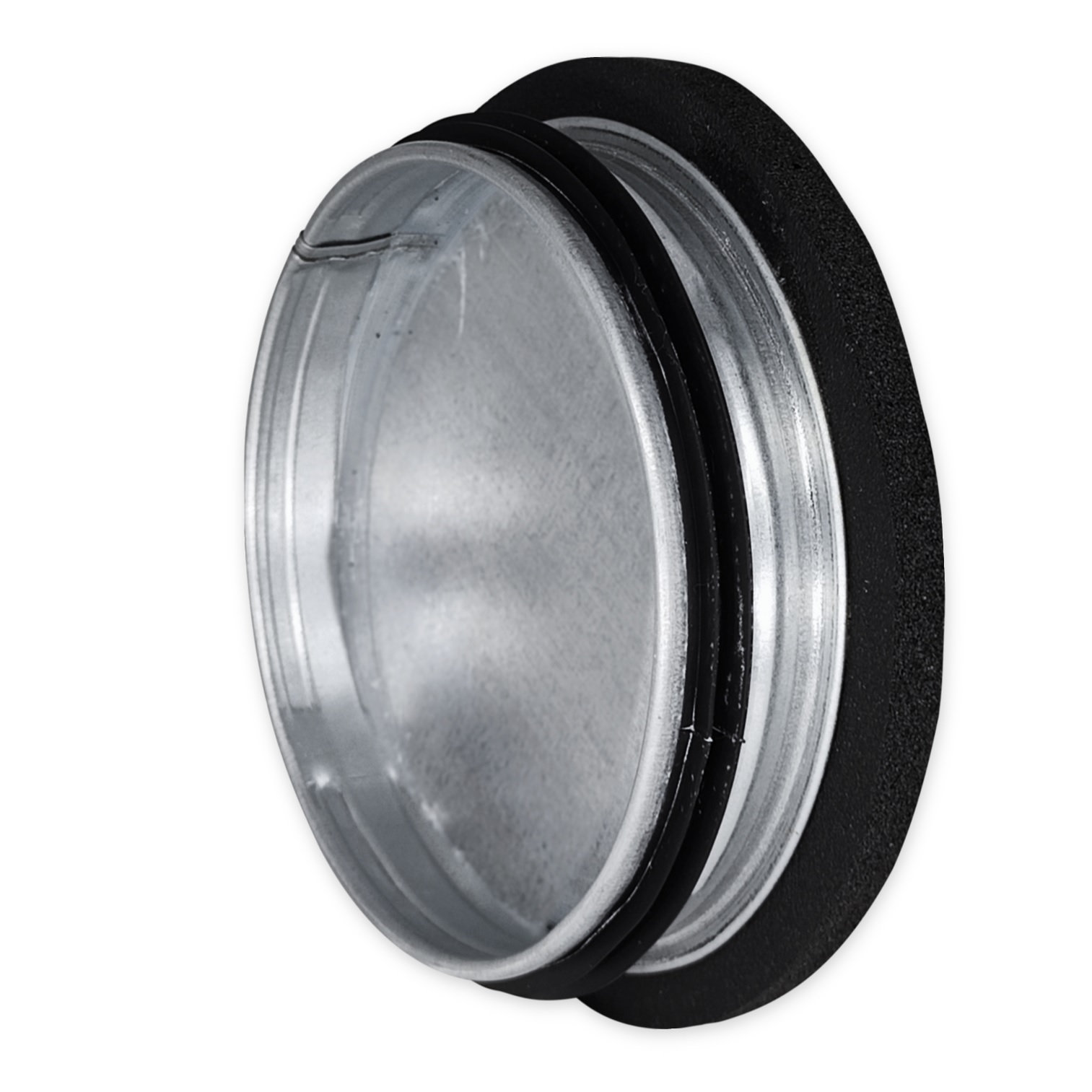 pre-insulated end cap metal, Ø100mm with gaskets, isolation 9mm