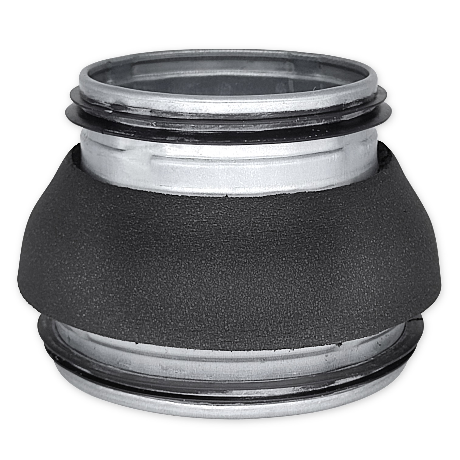 pre-insulated reducer metal, Ø160-Ø100mm with gaskets, extruded, isolation 9mm