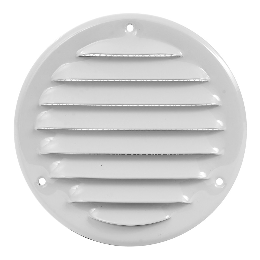 grille metal, Ø100mm, white