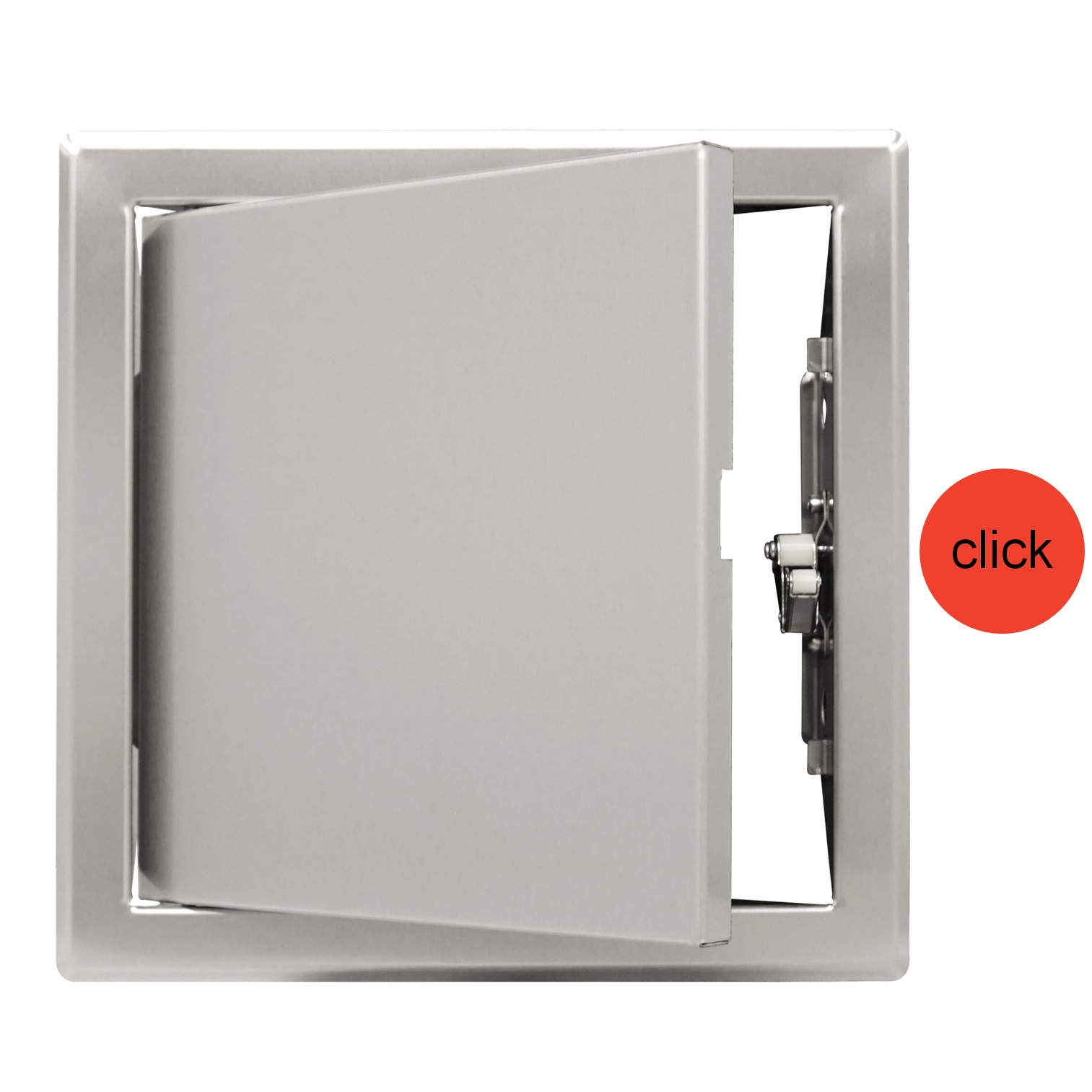trappe dinspection, pour travaux intérieurs, métal, 200x200mm CLICK, inox