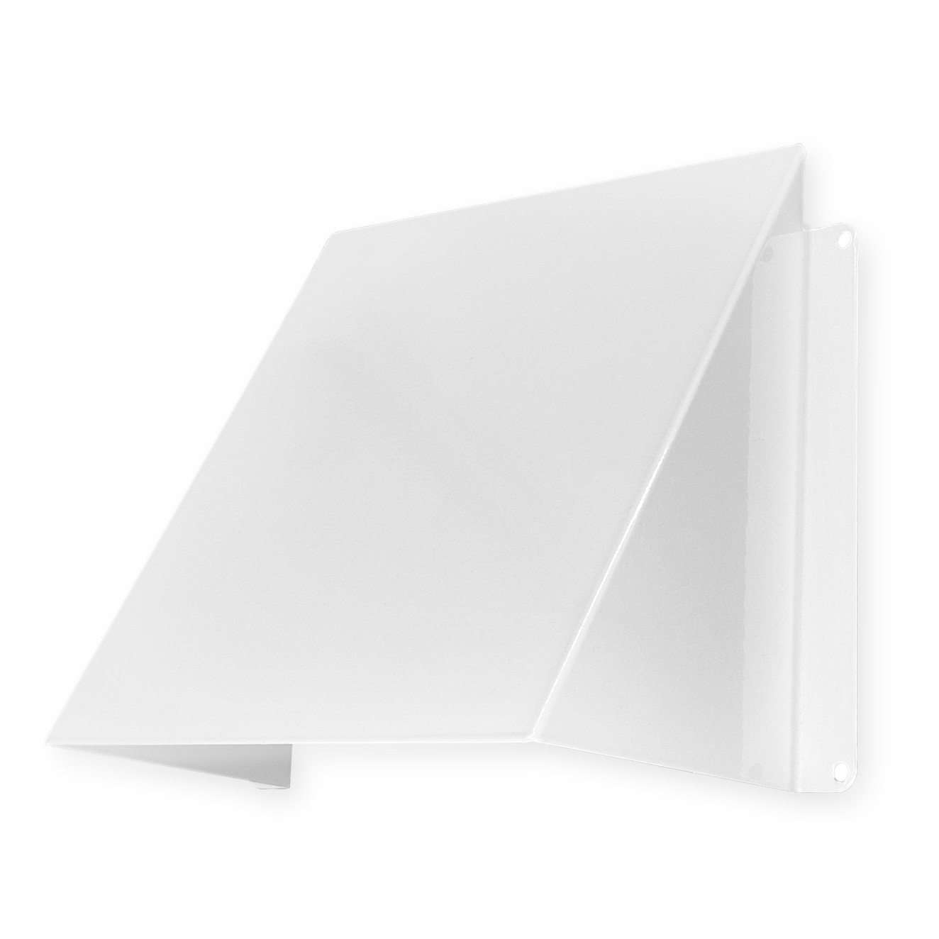 copertura della presa in metallo, 150x150mm, bianco