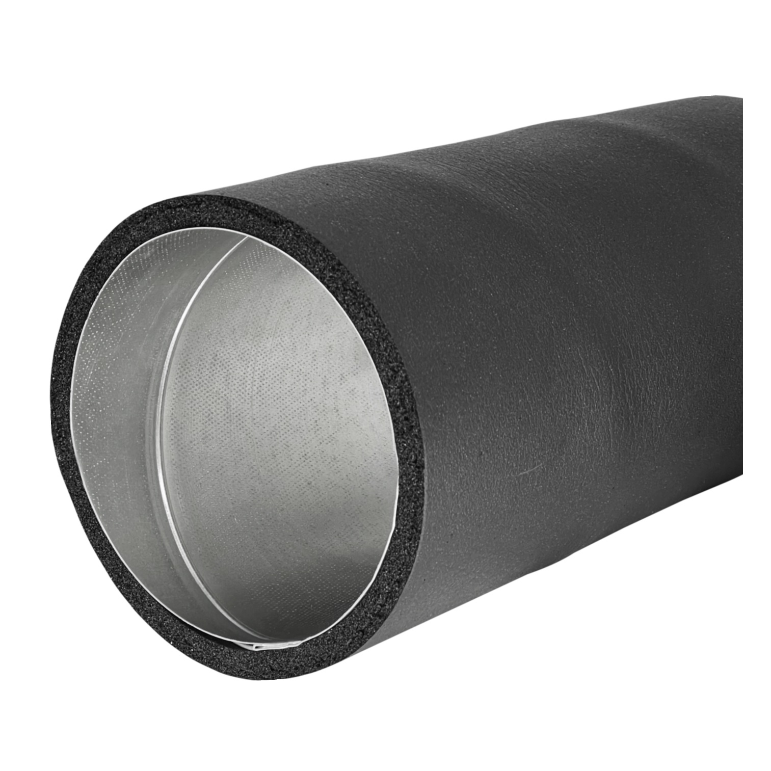 pre-insulated spiral air duct metal, Ø125mm-1m, isolation 9mm
